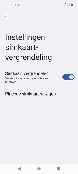 Selecteer Simpincode wijzigen