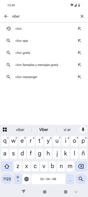 Introduzca el nombre de la aplicación y seleccione Buscar