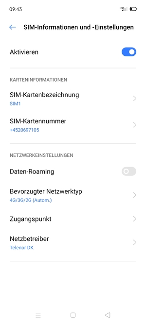 Wählen Sie Zugangspunkt