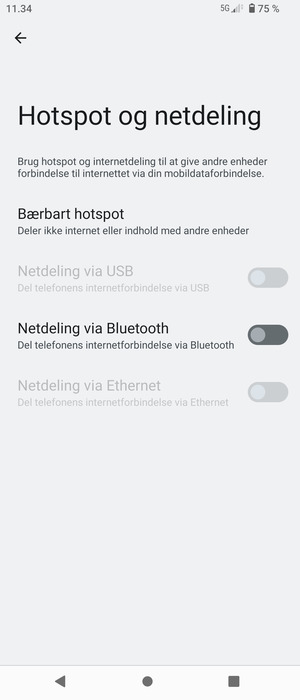 Vælg Bærbart hotspot