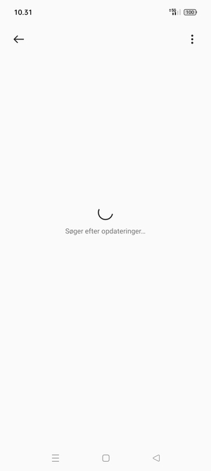Afvent at søgningen er afsluttet