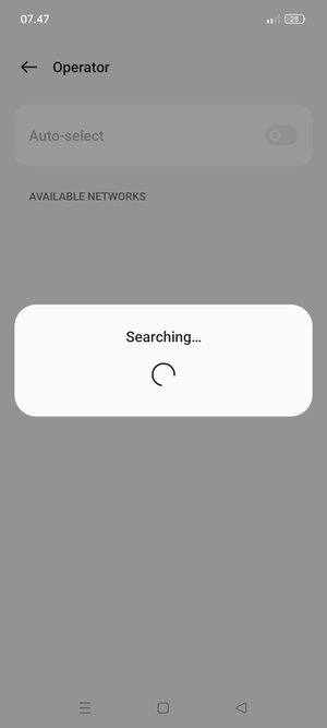 Wait for the search to finish