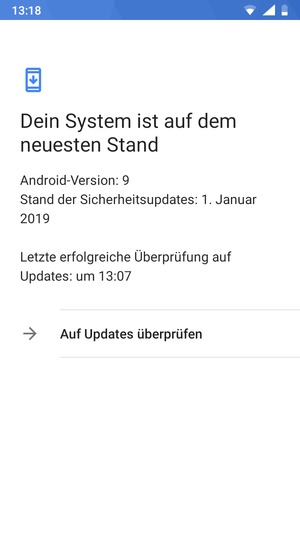 Wählen Sie Auf Updates überprüfen