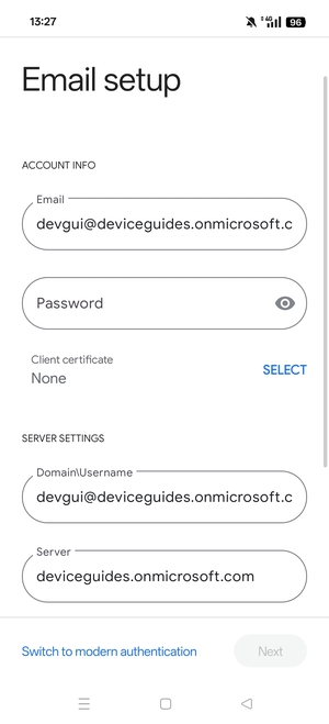 Enter your password