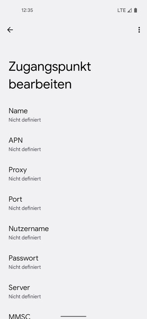 Geben Sie MMS-Informationen ein