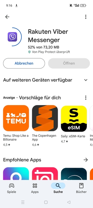Warten Sie, bis der Installationsprozess  beendet ist