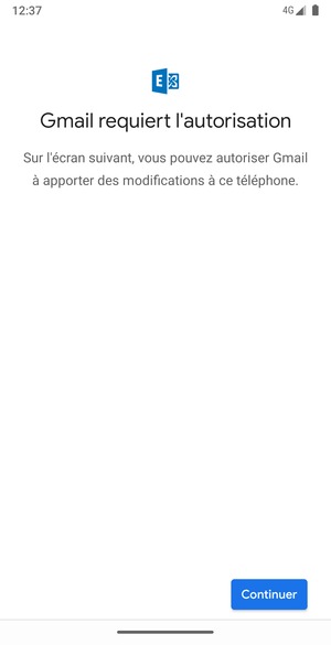 Sélectionnez Continuer