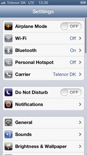 Select Wi-Fi