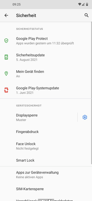 Wählen Sie SIM-Kartensperre