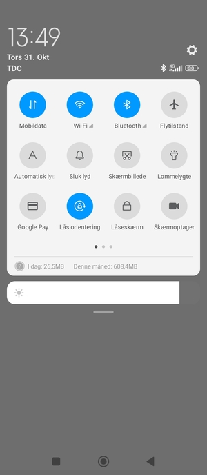 Slå Wi-Fi og Bluetooth fra