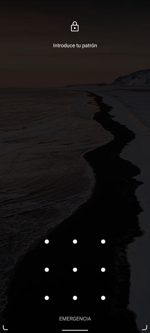 El teléfono ha sido asegurado con un bloqueo de pantalla