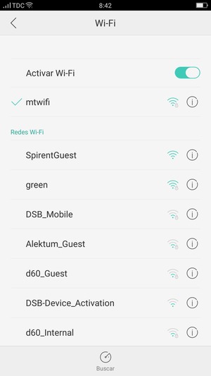 Ahora está conectado a la red Wi-Fi
