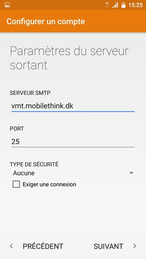 Décochez la case Exiger une connexion et sélectionnez SUIVANT