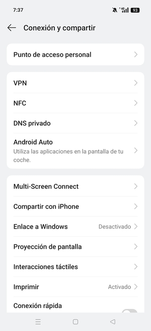 Seleccione Punto de acceso personal