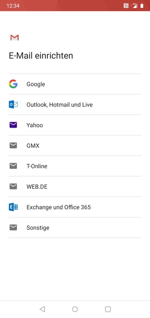 Wählen Sie Exchange und Office 365