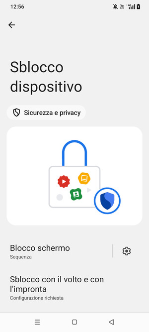 Il tuo telefono è ora protetto dal blocco schermo