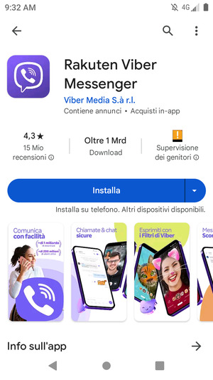Seleziona Installa