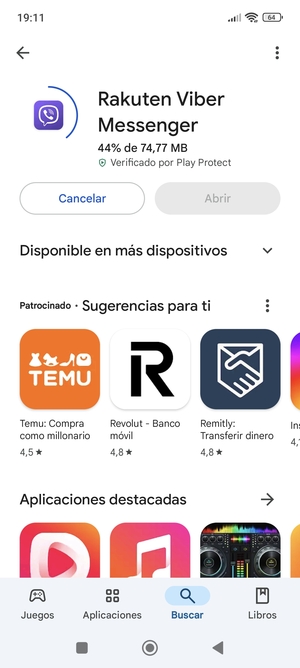 Espere a que el proceso de instalación finalice