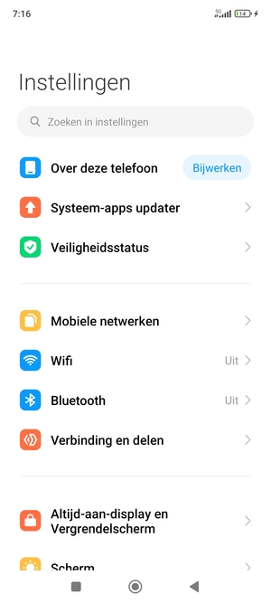 Selecteer Mobiele netwerken