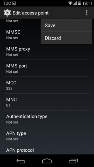 Select the Menu button and select Save
