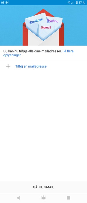Vælg Tilføj en mailadresse