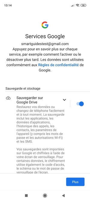Sélectionnez Plus