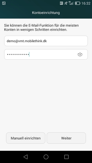 Geben Sie Ihre E-Mail-Adresse und Ihr Passwort ein. Wählen Sie Weiter