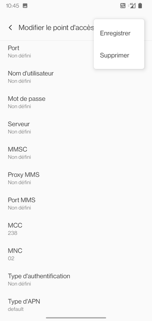 Sélectionnez Enregistrer