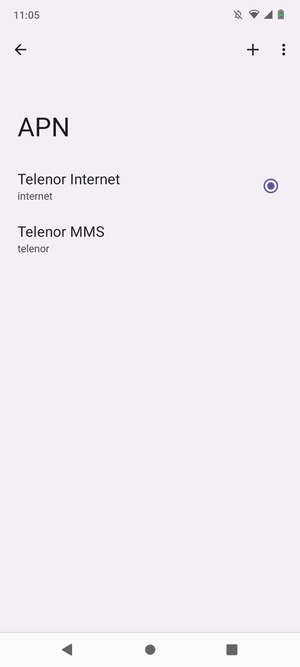 Seleziona il tasto Menu