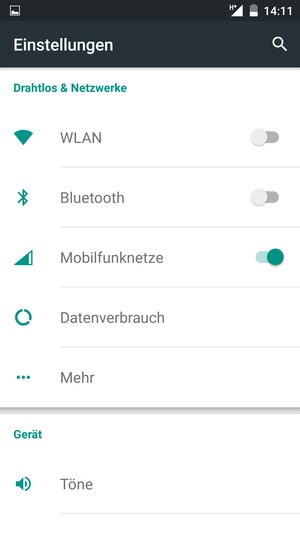 Wählen Sie Mehr