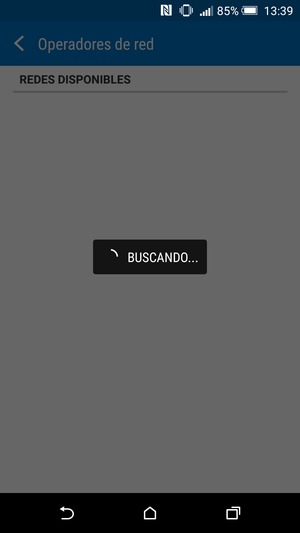 Espere a que la búsqueda termine