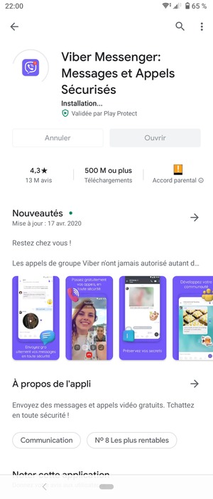 Veuillez attendre la fin de la procédure d'installation