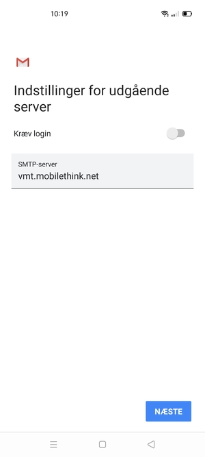 Slå Kræv login fra og vælg NÆSTE