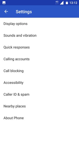 Select Calling accounts