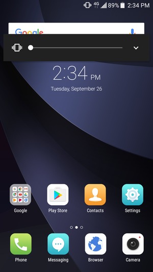 Continue to press for vibration mode, which is approved with a short vibration