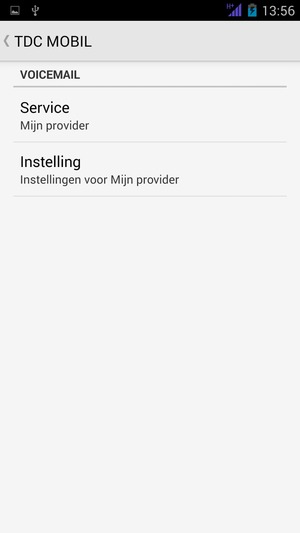 Selecteer Instelling