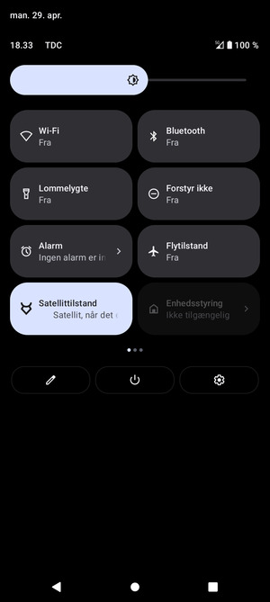 Swipe til venstre