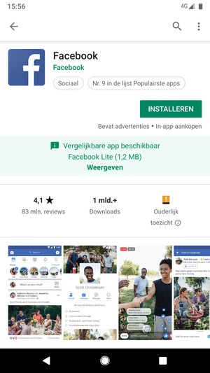 Selecteer INSTALLEREN