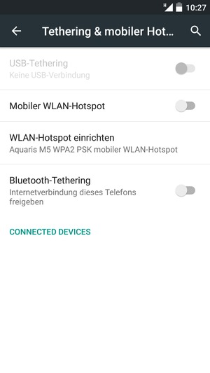 Wählen Sie WLAN-Hotspot einrichten