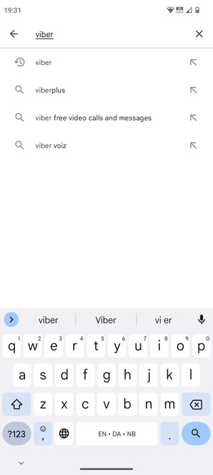 Enter the app name and select Search