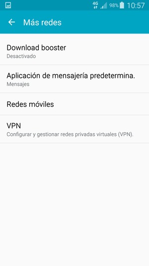 Seleccione Redes móviles