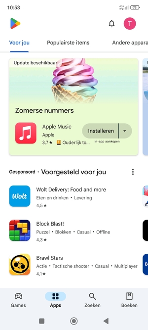 Selecteer Zoeken
