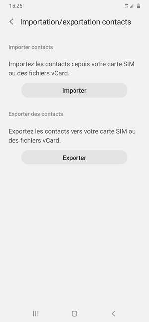 Sélectionnez Importer