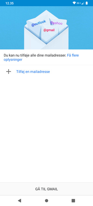 Vælg Tilføj en mailadresse
