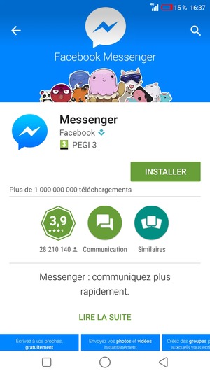 Sélectionnez INSTALLER