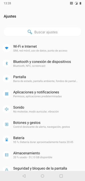 Seleccione Wi-Fi e Internet