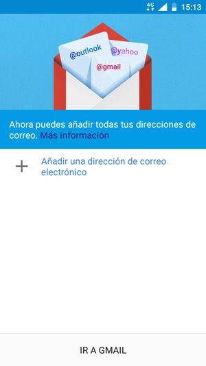 Seleccione Añadir una dirección de correo electrónico