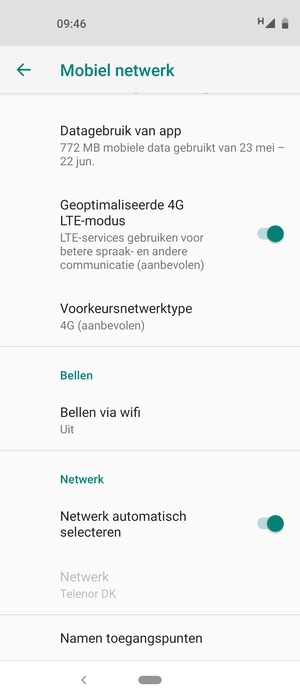 Selecteer Namen toegangspunten