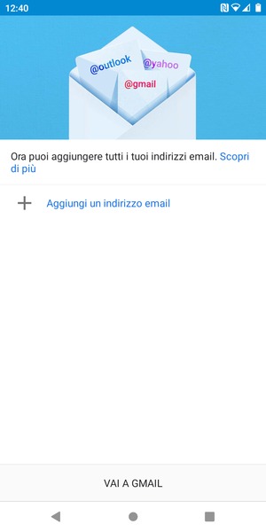 Seleziona Aggiungi un indirizzo email