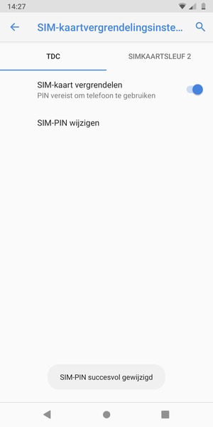 Uw SIM-PIN is gewijzigd